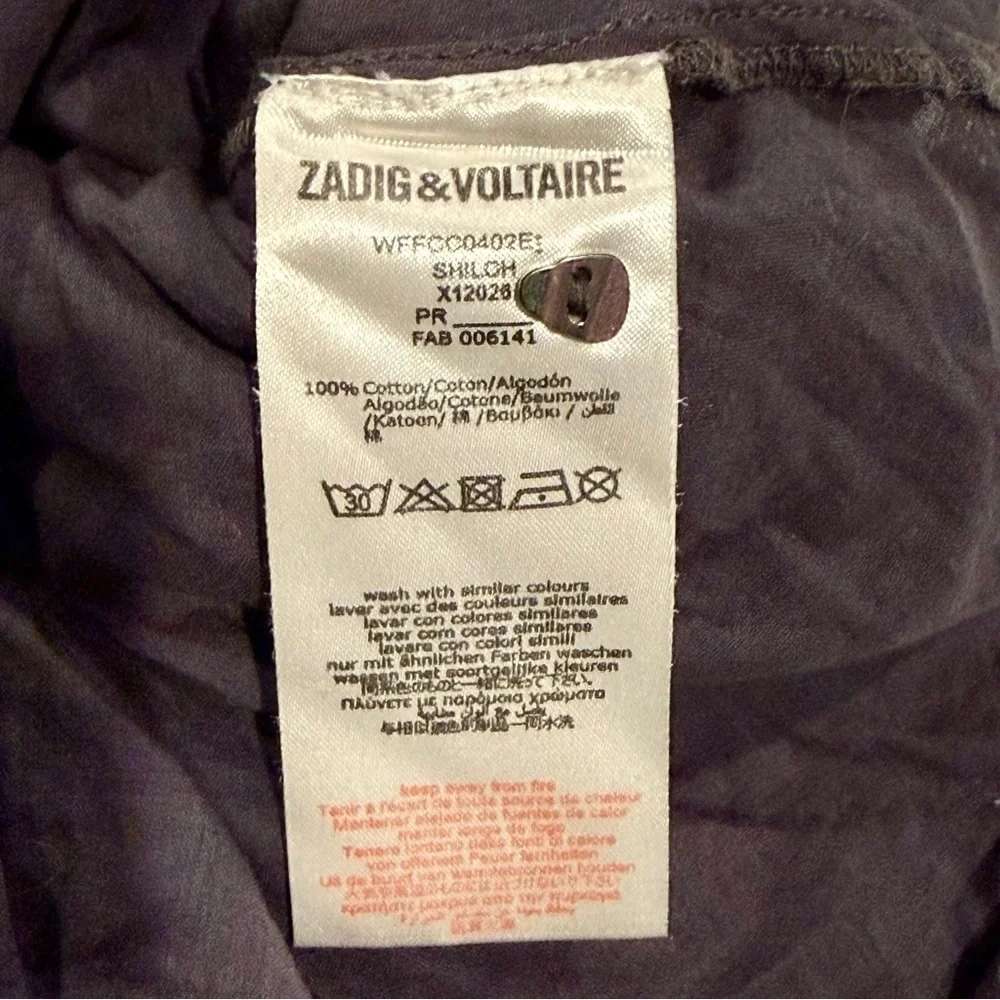 Zadig & Voltaire Girls 6 114 cm Cotton Long Sleeves Lace Collar Ruffles Buttons
